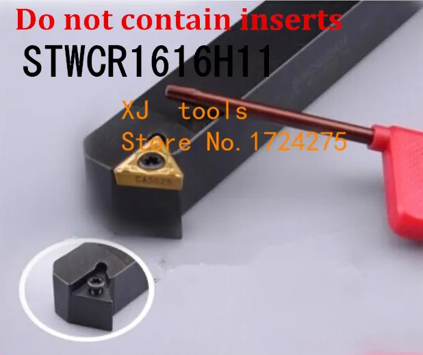 

STWCR1616H11/ STWCL1616H11 Metal Lathe Cutting Tools Lathe CNC Machine Turning Tools External Turning Tool Holder S-Type STWCR