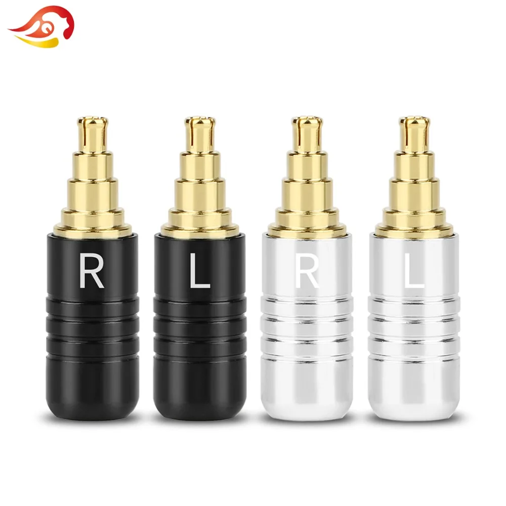 

QYFANG Beryllium Copper DIY Earphone Pin For IE40 Pro Solder Cable Wire Connector Audio Jack Aluminum Alloy HiFi Headphone Plug