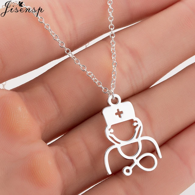 Stethoscope pendant necklace deals