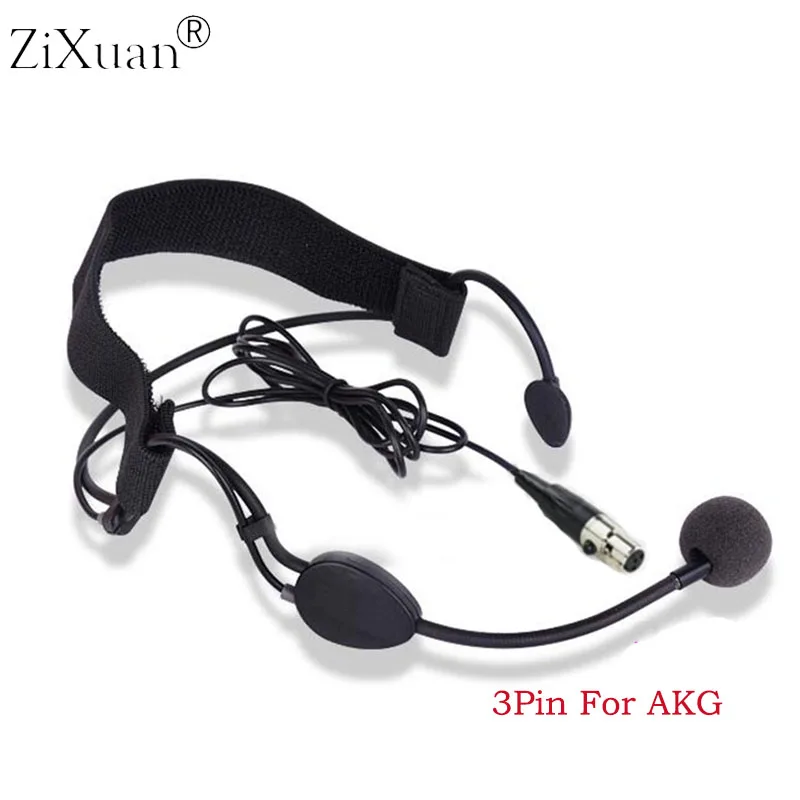 

Professional Headset Wired Headworn Microphone ME4 Micro For AKG SAMSON Wireless Syste Bodypack Transmitter