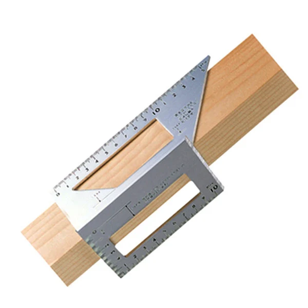 Japanese Aluminum Alloy Square Angle Ruler 45 degrees 90 degrees Gauge Protractor For Multifunctional Carpenter Woodworking Tool