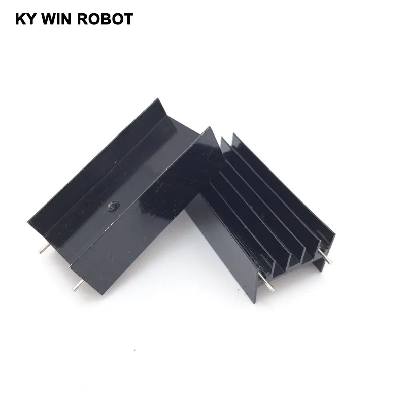 2pcs Aluminium TO-220 Heatsink TO 220 Heat Sink Transistor Radiator TO220 Cooler Cooling 23*16*50MM With 2 Pins