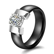 Ceramic Wedding Ring with Zirconia #5