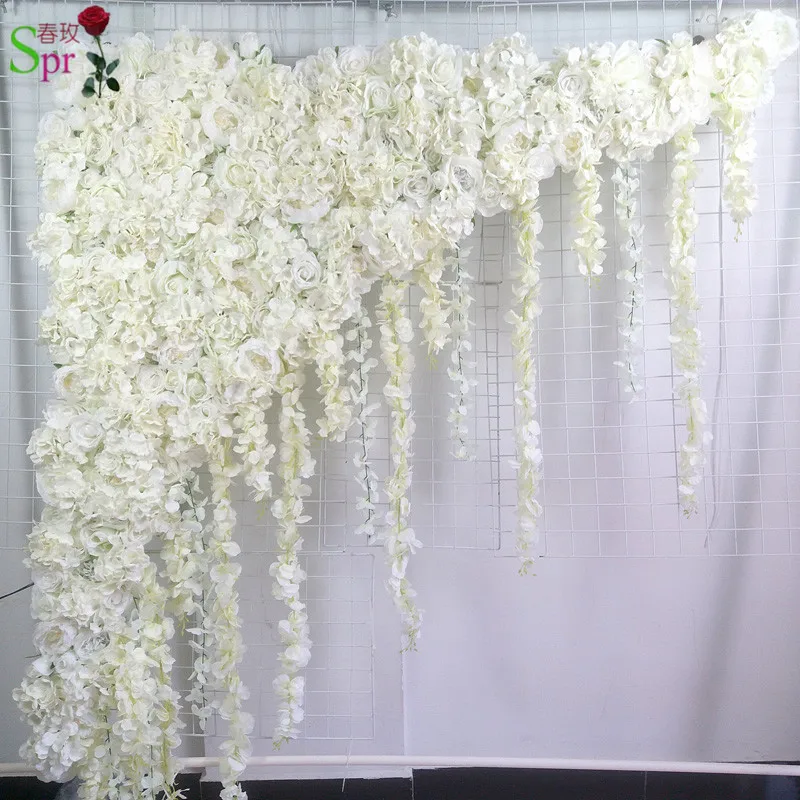 

SPR artificial rose flower arch row big Triangula flowers panles wedding decoration flower wall backdrop table centerpiece flore