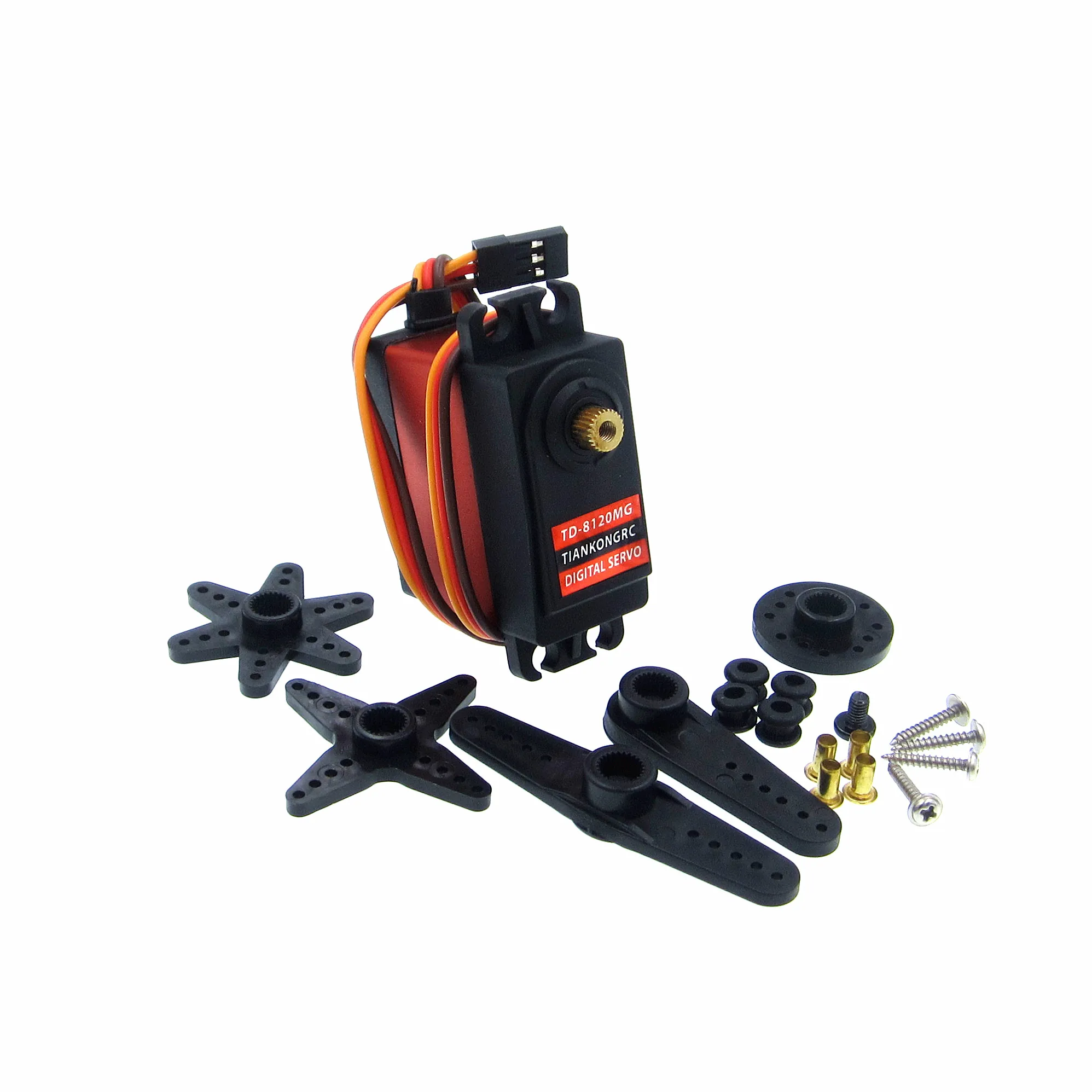 TD-8120MG Waterproof Metal Gear Digital Servo with 20kg High Torque 180/360Angle for RC Remote Control Car Model