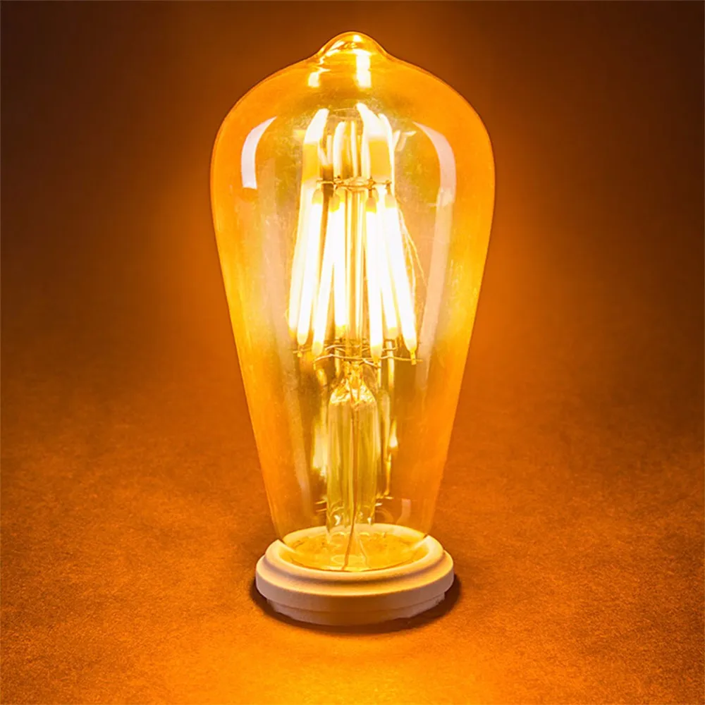 Retro vitange edison lâmpadas e14 filamento lâmpada led e27 pode ser escurecido lâmpada led g125 g40 g80 a19 st64 c35t iluminação da decoração do candelabro