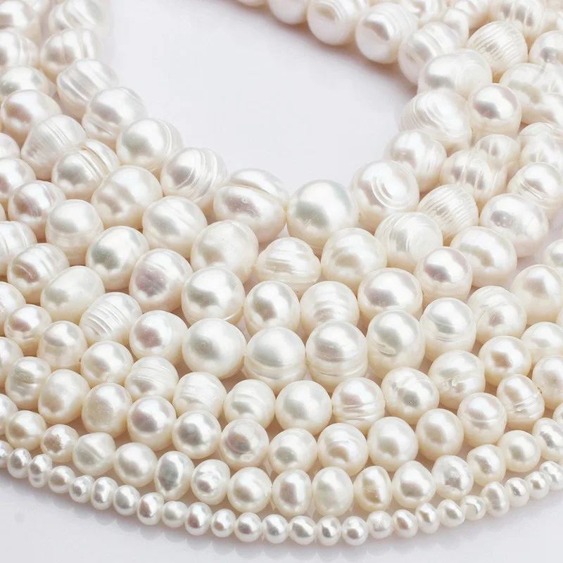 HI-Q Natural Freshwater Pearl Beads Random Mixed Rice-shaped Loose Beads For Jewelry Making DIY Semi-finished Necklace Bracelet