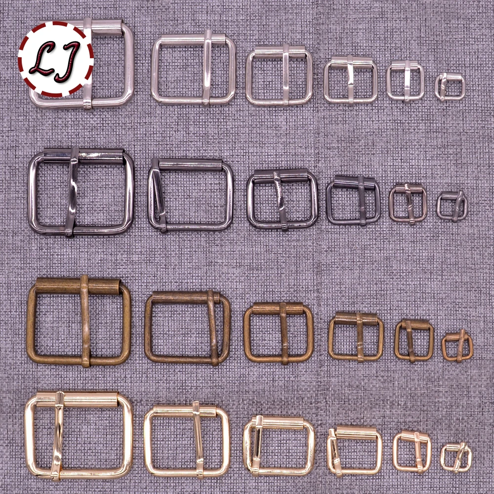 New 10pcs/lot 10mm/20mm/25mm/30mm/40mm silver bronze gold Square metal shoes bag Belt  Buckles decoration  DIY Accessory Sewing