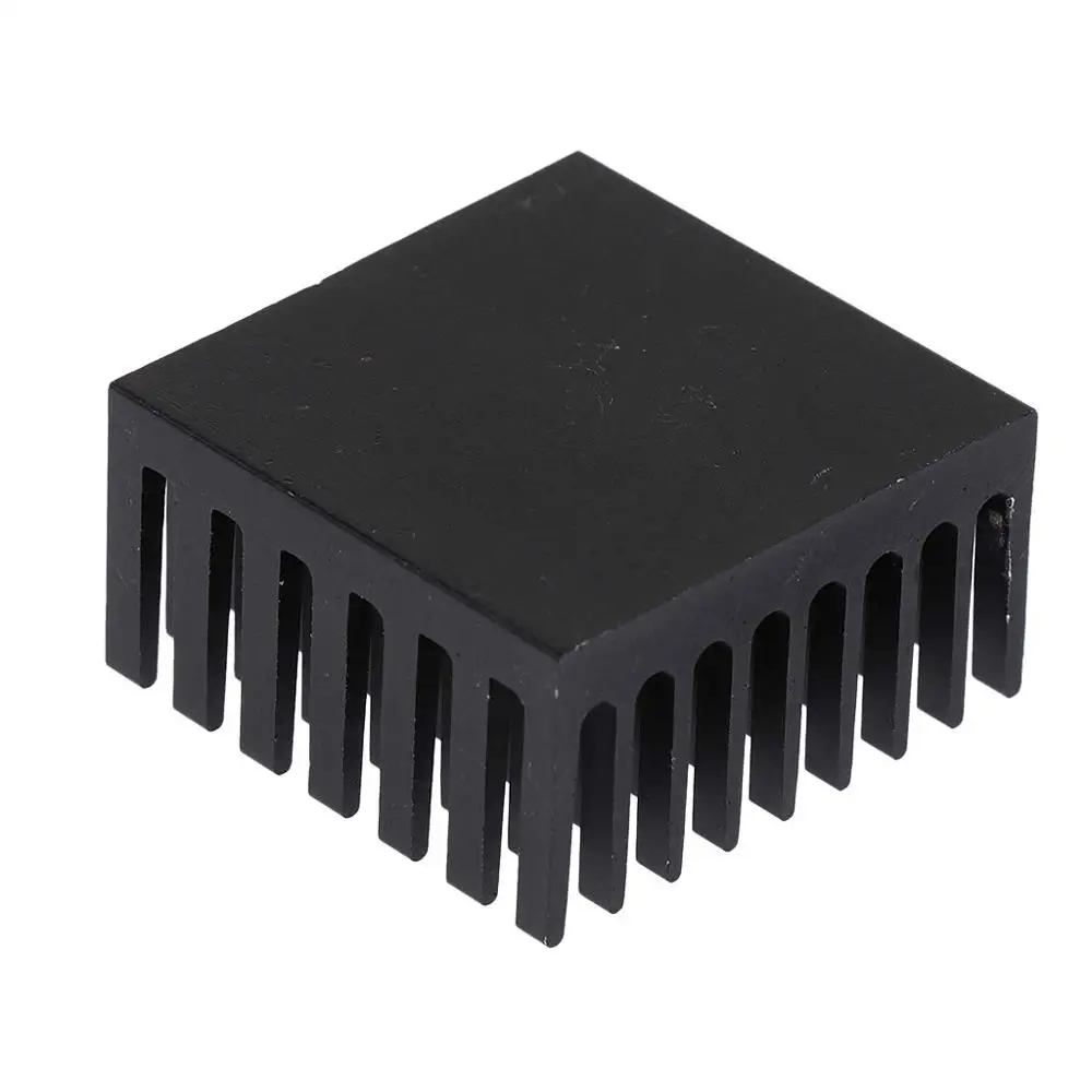 10 miếng 28x28x15mm Cao Cấp Đen Anodized Đế Tản Nhiệt Tản Nhiệt Cho MÁY TÍNH