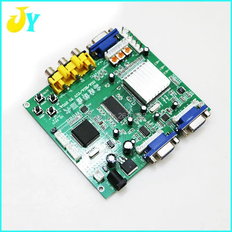 NEW Arcade Game RGB/CGA/EGA/YUV to VGA HD Video Converter Board HD9800/GBS8200 Hot green board