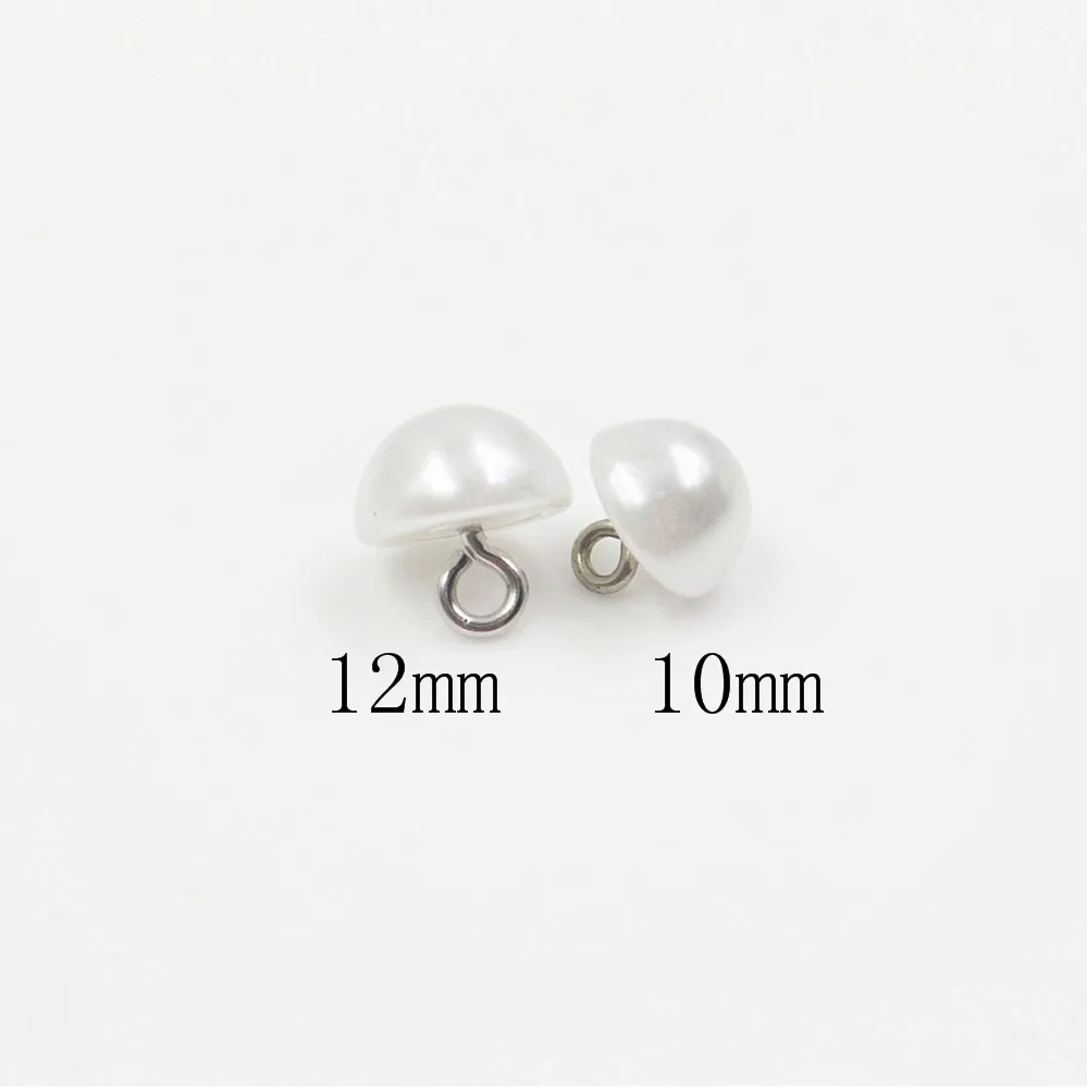 Good quality 8/10/12/14/16/18/20mm Pearl button sweater coat decoration buttons accessories DIY 10Pcs/Lot ZZ-0019