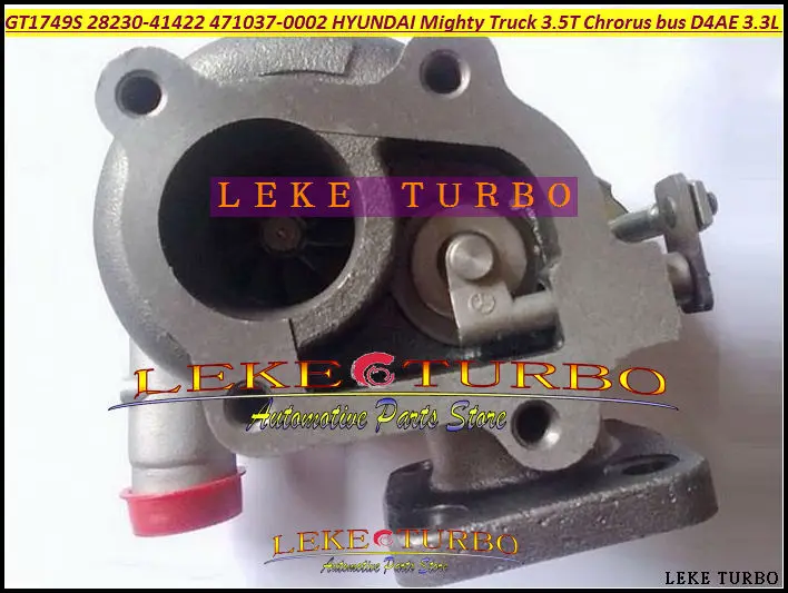

Турбокомпрессор xia Turbo GT1749S 28230-41421 471037 471037-5002S для Hyundai Mighty Truck II 3.5T H350 Chrorus Bus 95-98 D4AE 3.3L