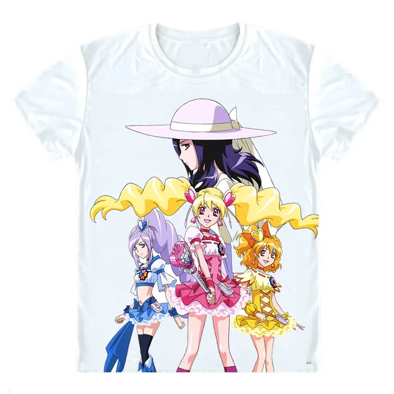 Fresh Pretty Cure T-Shirts Multi-style Short Sleeve Shirts Fresh Precure Glitter Force Eas Momozono Tart Inori Yamabuki Shirt