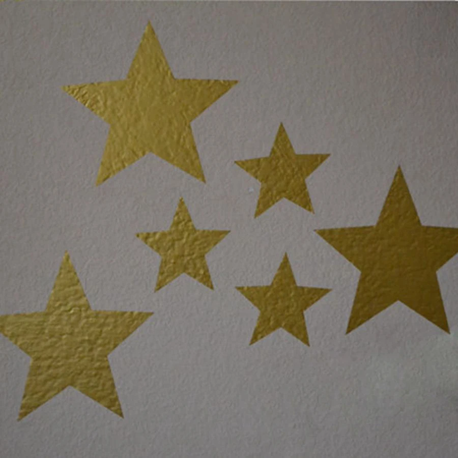 Gold stars wall decal vinyl stickers-  golden Star Kids Rooms Wall Art Nursery Decor Stickers