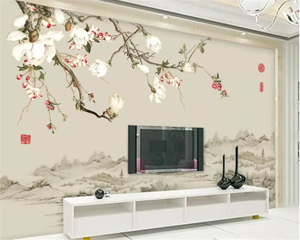 3D photo wallpaper orchid mural bedroom living room sofa TV background wall flower 3d wallpaper behang papel de parede