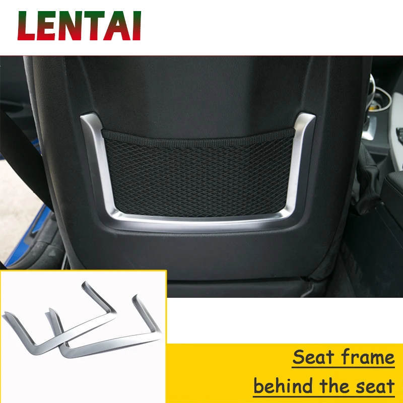 LENTAI Auto Car Inner Net Pocket Frame Strips Behind Seat Stickers Styling For BMW F30 F34 F35 3 Series 320i 316i Accessories