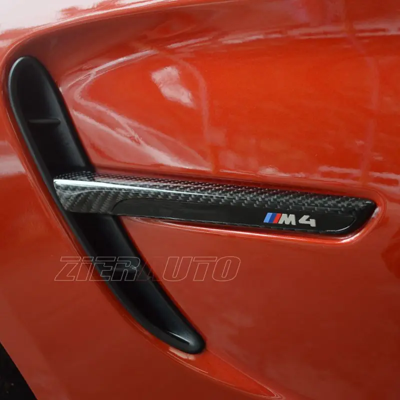 Carbon Fiber Fender Trims for BMW M4 F82 M3 F80 Replace Exterior Carbon Styling Parts