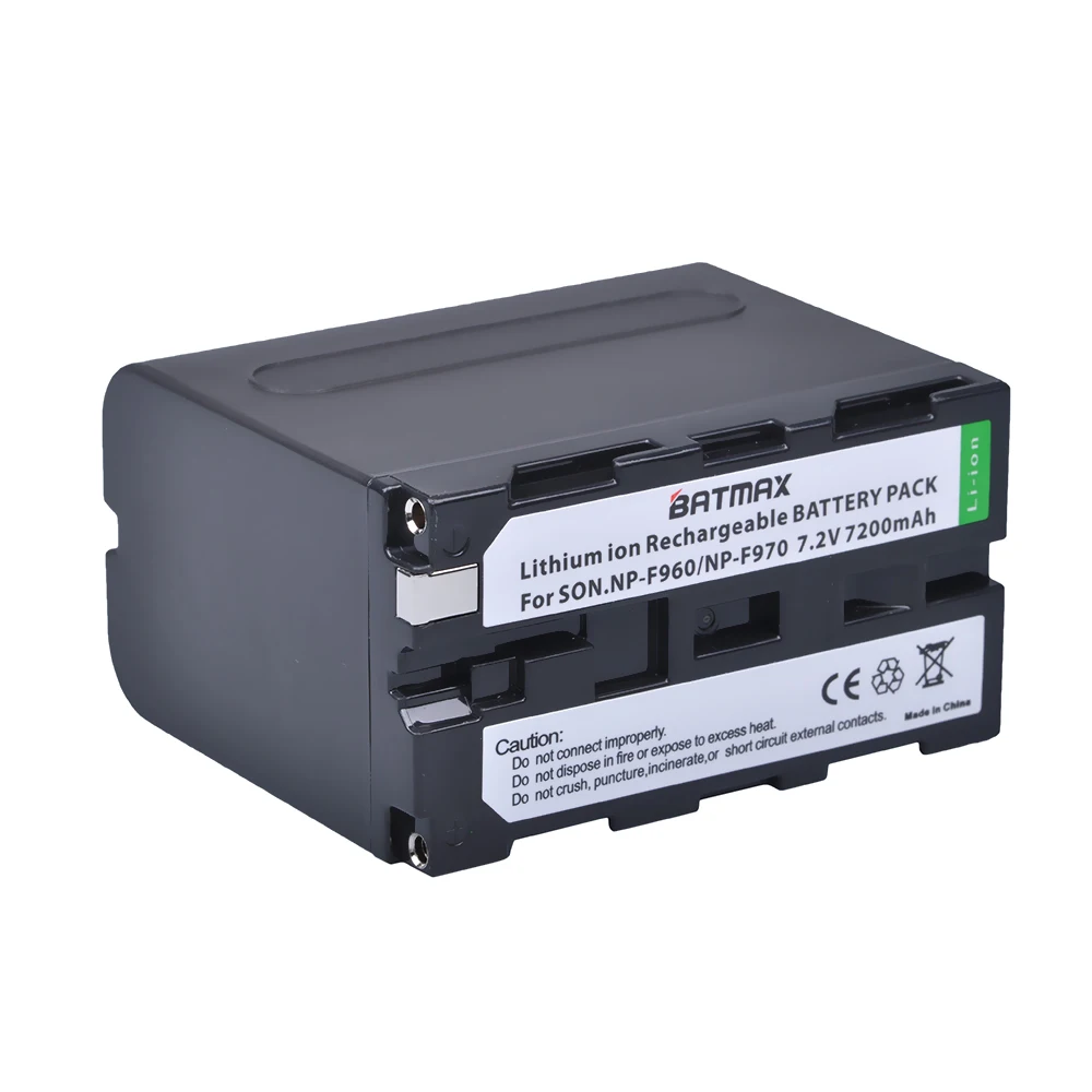 

Batmax 1pc NP-F970 NP-F960 Battery for LED Video Light, for Sony F975 F970 F960 F950MC1500C 190P 198P F950 MC1000C TR516 TR555