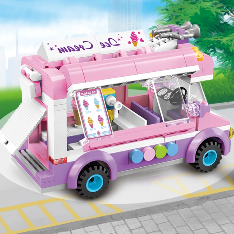 ENLIGHTEN Various Style City Construction Road Roller Tractor Sweeper Truck Building Block Kids Toy Compatible Major Brand Block
