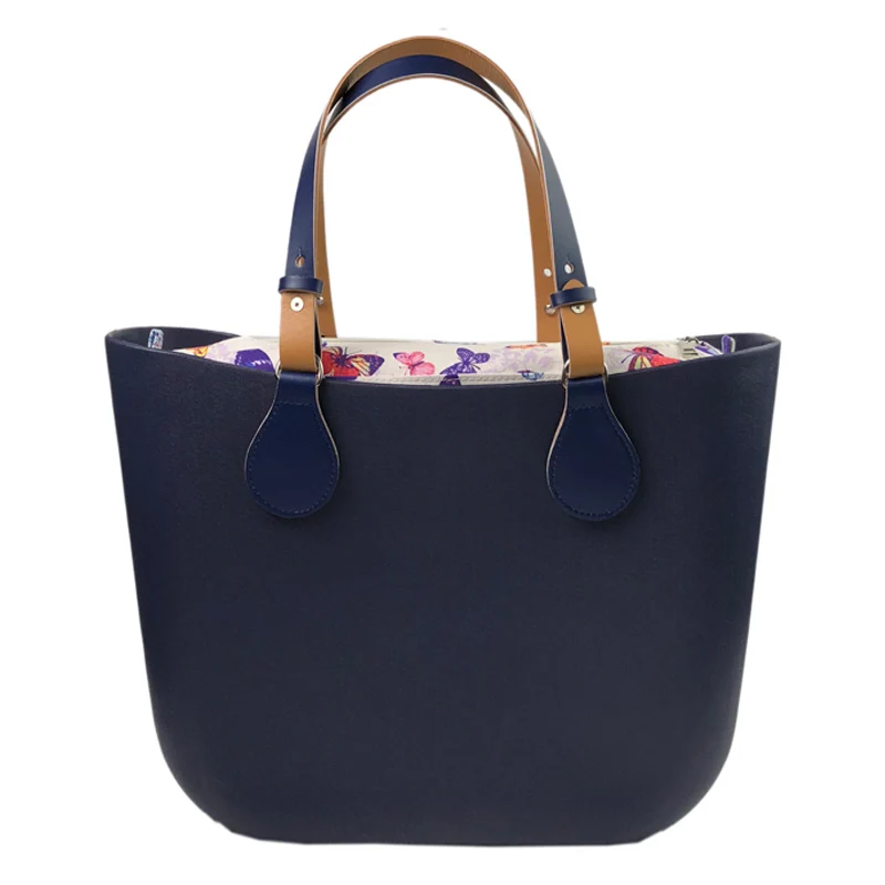 Deep Blue Silicon beach handbag women Bag O bag obag style waterproof EVA body women handbag