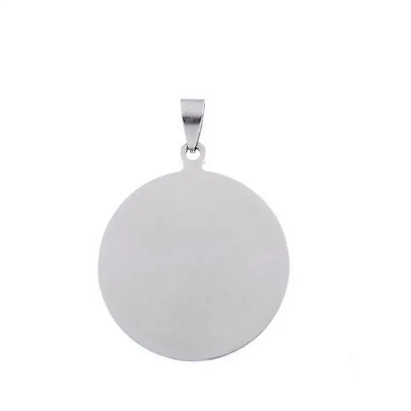 

Blank Stainless steel Circle Pet Dog ID tags pet dog Identification tags fashion men pendants LX6822