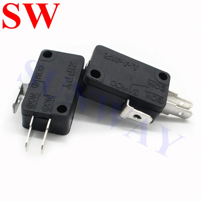 100 ชิ้น ZIPPY Microswitch 3pin micro สำหรับปุ่มกด LED ปุ่มอาเขตเกม/ตู้อุปกรณ์เสริม