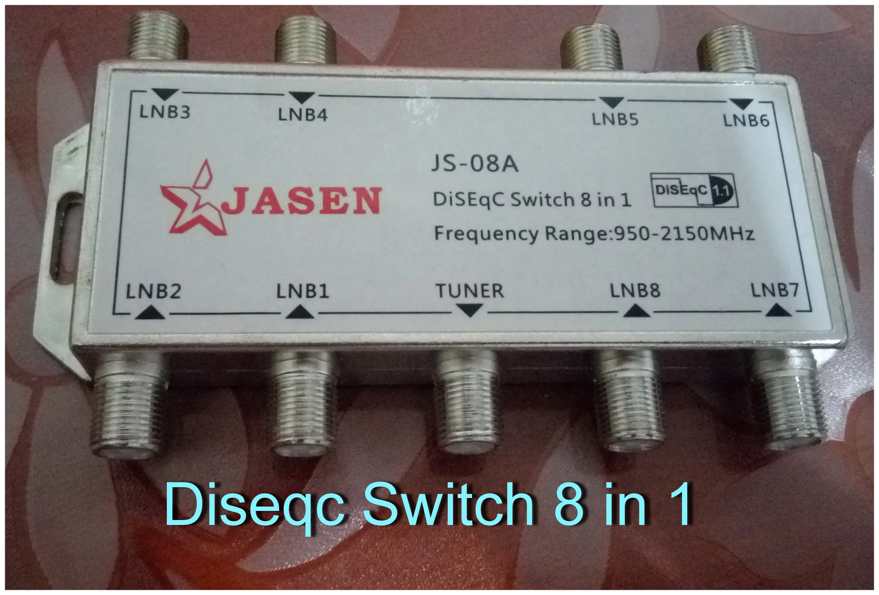 JS-81 Digital DiSEqC Switch 8X1 Hingh quality waterproof Satellites FTA TV LNB Switch For Satellite Receiver