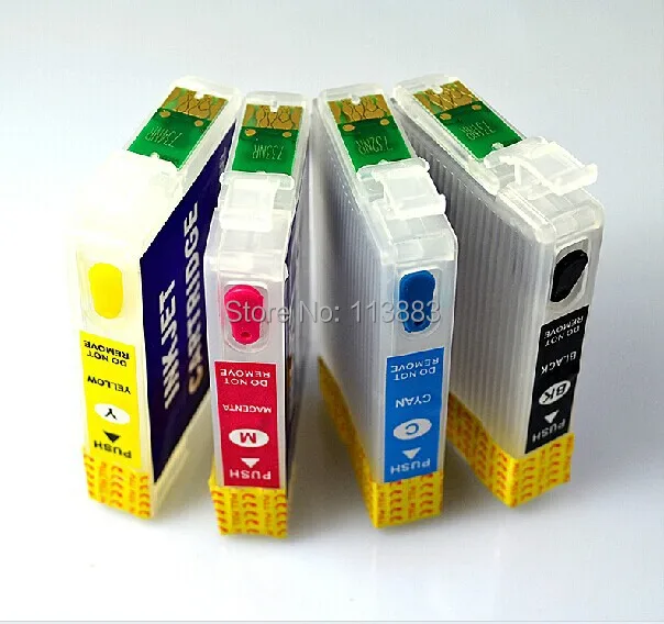 71 T0715  Refillable ink cartridge for EPSON Stylus SX600FW SX610FW BX600FW BX610FW  Office B40W BX300F BX300FW BX310FN  printer