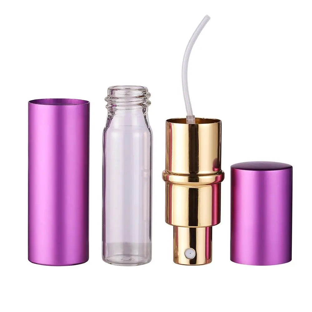 10ML Mini Tragbare Für Reise Aluminium Nachfüllbar Parfüm Flasche Mit Spray & Leere Kosmetische Container Mit Zerstäuber Heißer Verkauf