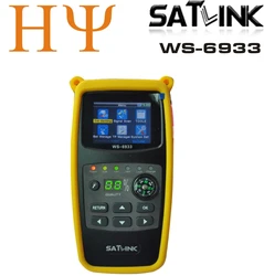 Satlink-Localizador de satélite Digital, WS-6933, FTA, banda C y KU, con pantalla LCD de 2,1 pulgadas, Original