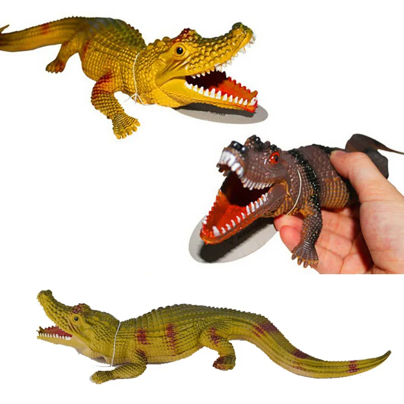 

2pcs/set Strange Little Crocodile Simulation Model Toy Animal Cognition Vent Sound Parent-child Interaction