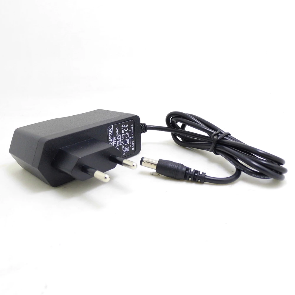 JIENUO EU Plug AC DC Power Adapter Supply Charger for Security Surveillance CCTV Camera IP Monitor 100-240V 12V 1A(2.1mm*5.5mm) image 4