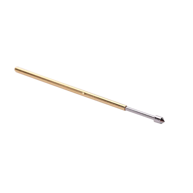 100PCS Phosphorus Copper Spring Test Probe PM75-E2 Pointed Nickel Plated PCB Needle Diameter 1.02mm Probe Instrument Dia 1.3mm