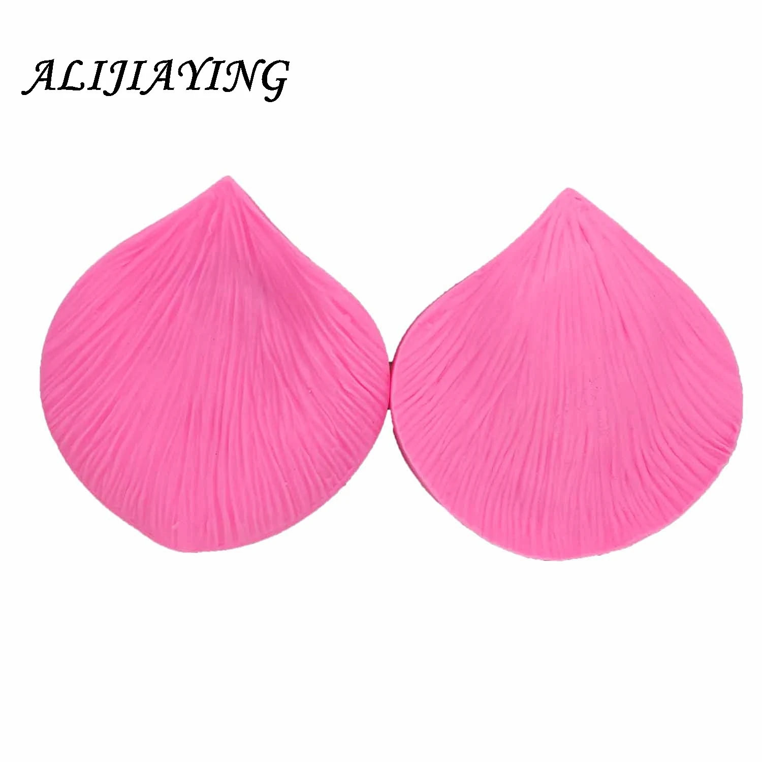 2Pcs/set Big Rose Flower petal Silicone Fondant Molds Leaf stamper Cake Decorating Tools suitable for polymer clay D1285