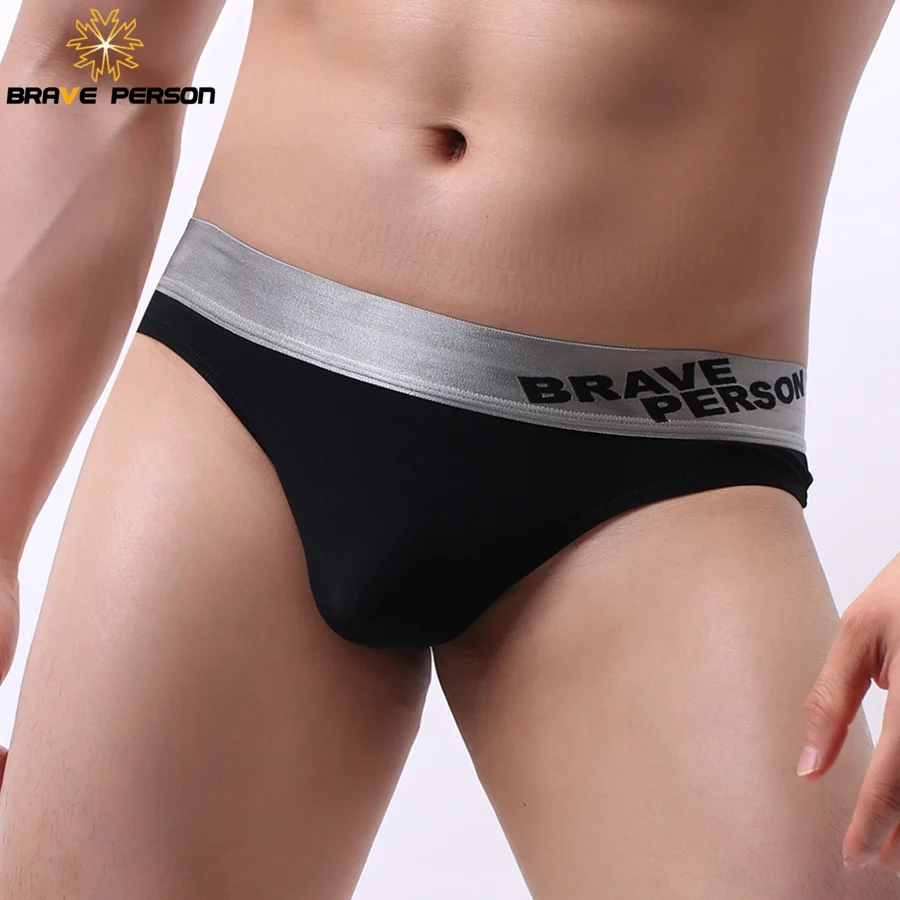 BRAVE PERSON Men\'s Sexy Briefs Fashion Underwear Men Briefs Gay Underwear Colorful Briefs for Men