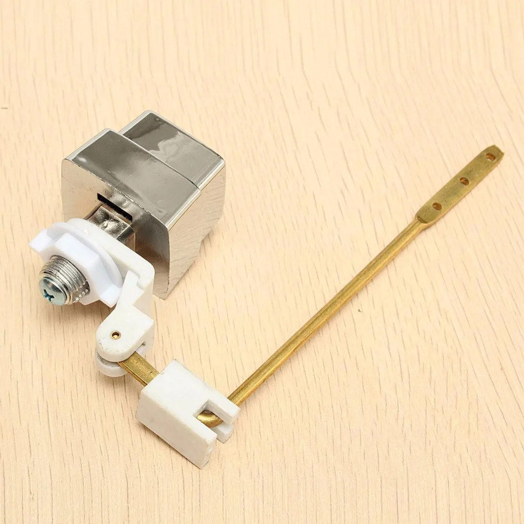 Side Mount Master Plumber Toilet Tank Lever Flush Handle Brass Arm Push Button