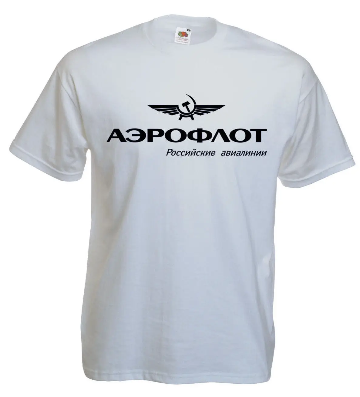 Free Shipping Mens New Fashion O-Neck Stylish Aeroflot, Aviation Russe, Pilote, Aerospace, Aviateur Brand T-Shirts