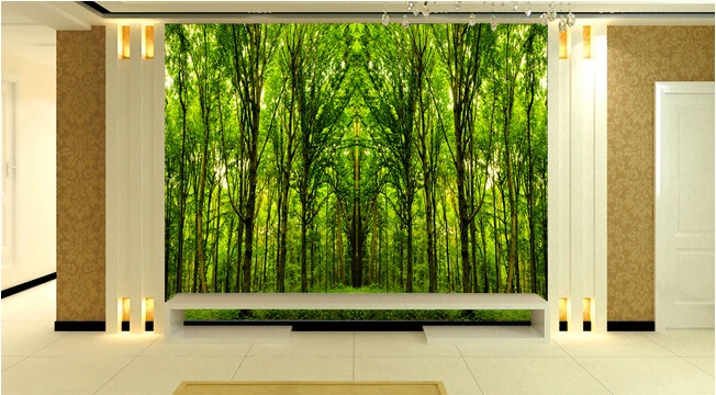 

Custom nature wallpaper, the forest landscape for living room bedroom TV background wall waterproof embossed wallpaper