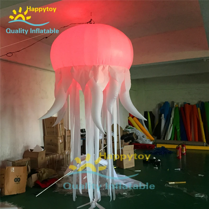 Attractive LED Inflatable Colorful Night Party Event Decoration Inflatable Ocean Model Led Lighting Jellyfish