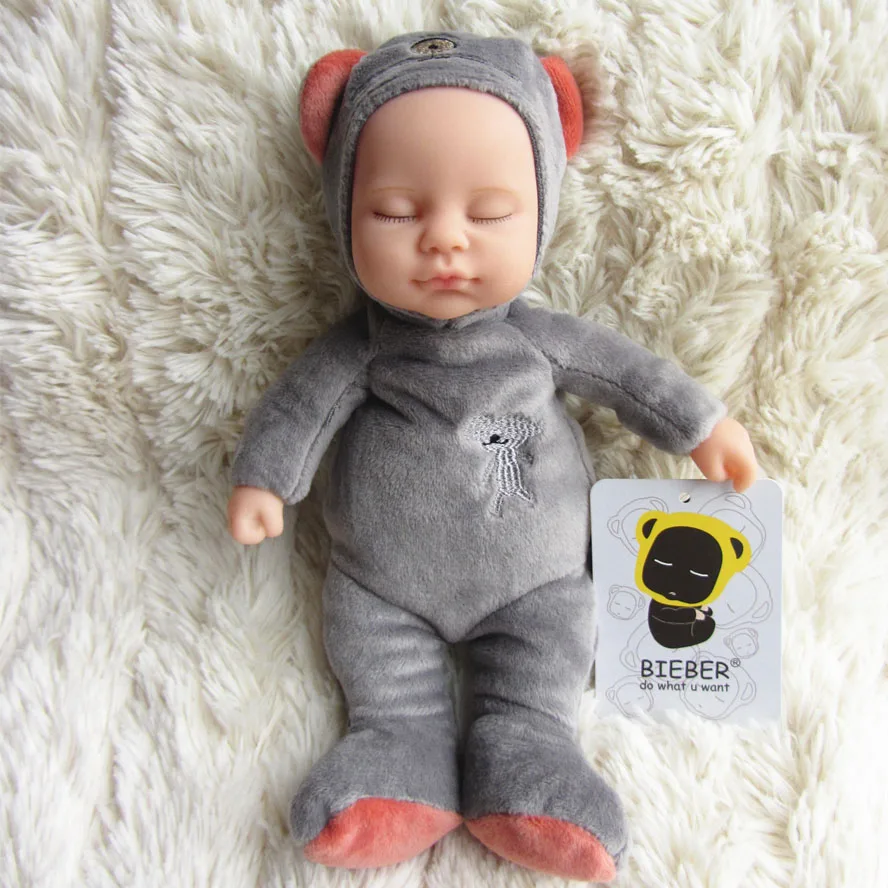 Wholesale Bieber doll vinyl baby reborn baby grey baby bear BE004