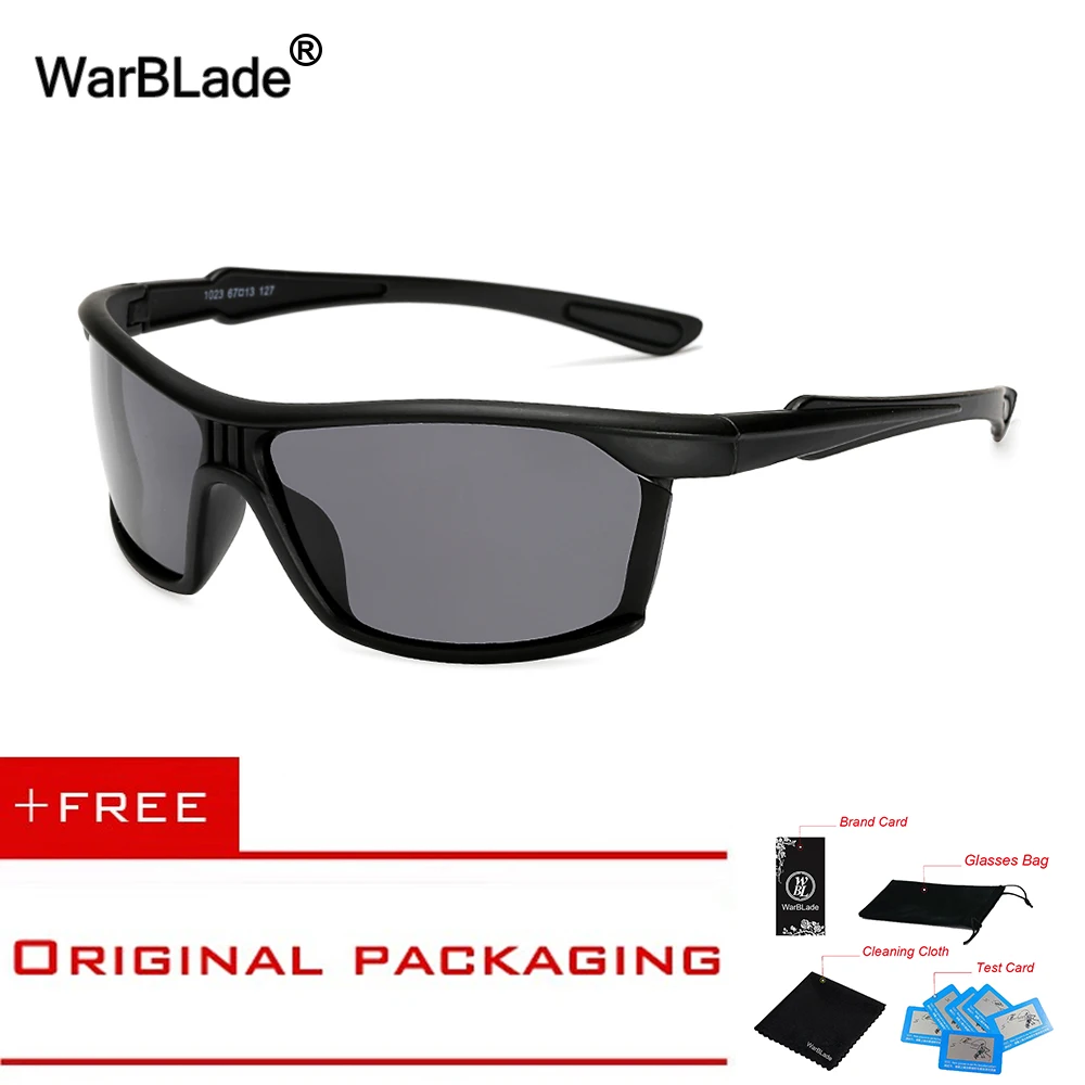 

Black Night Driving Safety Sun Glasses Mens Polarized Sunglasses 2018 New Hot Sale Mirror Goggles UV400 Eyewears WarBLade