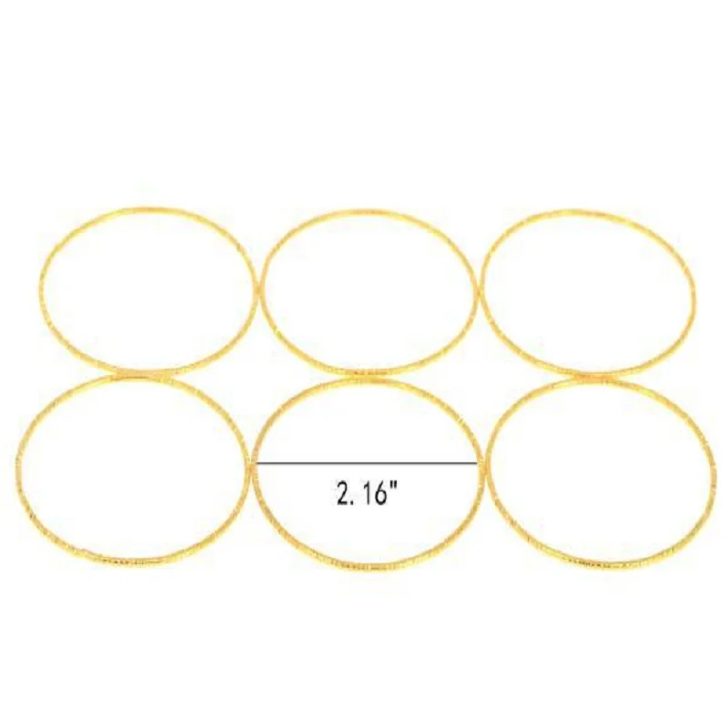 6Pcs Hot Fashion Alloy Children Golden Bangles  & Bangles For Baby Girl Accessories Bracelet Wholesale