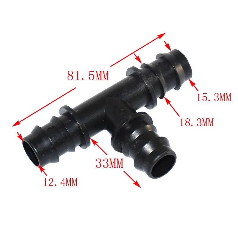 Wxrwxy Tee złącze barb Tee 3/4 cal 20mm ogród wąż do nawadniania splitter złącze do nawadniania kolczasty 5 sztuk