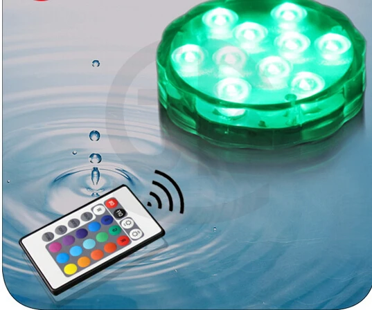 Rushed Favors And Gifts Rgb Multi Colors Remote Control 16colors Submersible Led Light, Vases Base Light  lin4115