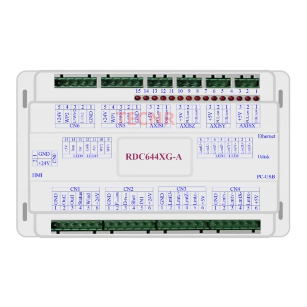 Imagem -02 - Ruida Rdc6445 Rdc6445g Rdc6445s Controlador da Máquina do Laser para a Elevação Rdc6442 Rdc6442g da Máquina de Corte da Gravura do Laser do Co2