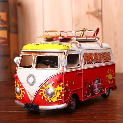 Creative groceries Volkswagen bus car photo frame pen holder Coffee shop home accessories retro nostalgic ornaments