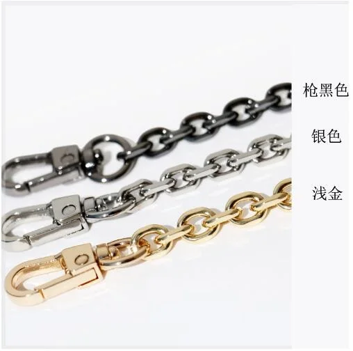 Gold / silver / black  handbag metal accessories  bag chain does not fade O-shaped 7mm metal chain handle