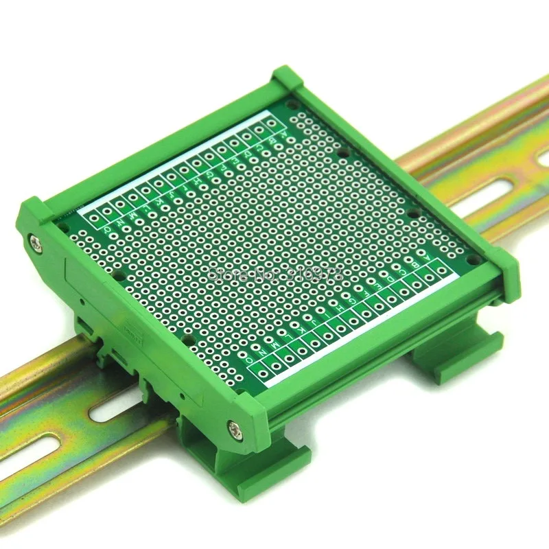 DIN Rail Carrier พร้อมบอร์ดต้นแบบ PCB ขนาด77.4X72มม