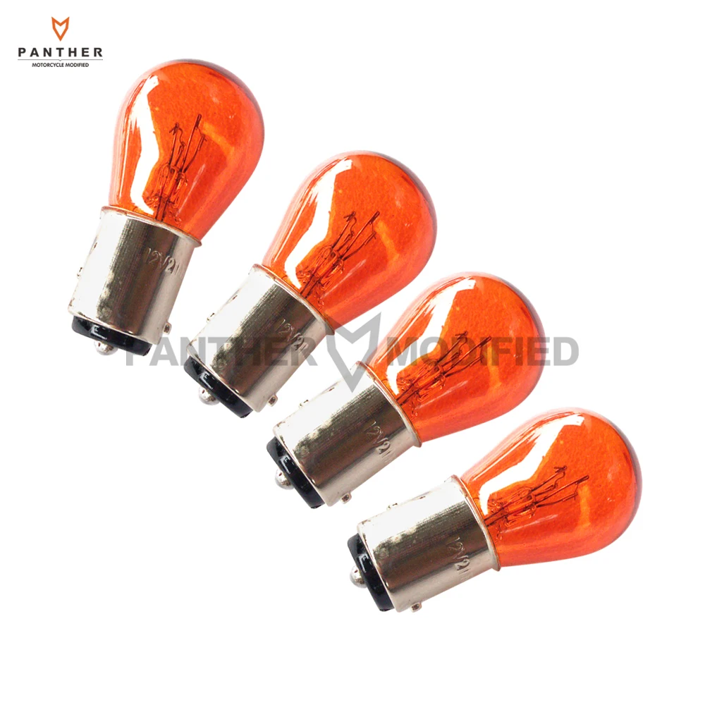 4 Pcs Motorcycle Accessories Turn Signal Light Lens Cover Case for Harley Touring Electra Glide Ultra Classic Road King FLHR FL