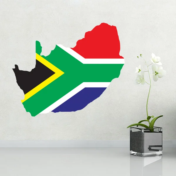 

Flag map of South Africa wall vinyl sticker custom made home decoration wall sticker wedding decoration PVC wallpaper